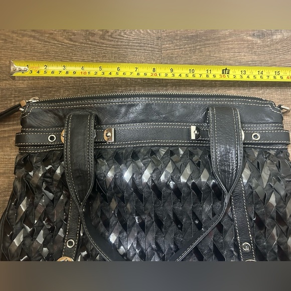 Rafe New York Y2K (Anthropologie) leather and plastic woven larger bag! Lux y2K - Picture 10 of 12